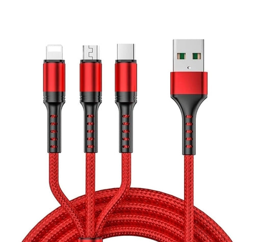 3-in-1 Multi Charging Cable 1M Fast Charge