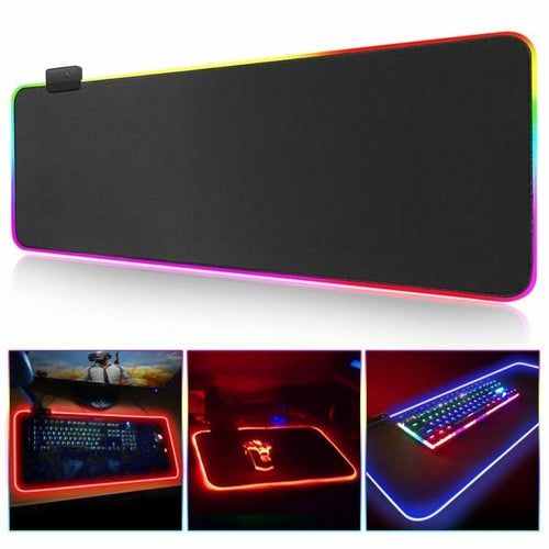 NovaDrop RGB Gaming 1 Touch Light Up Mouse Pad - Large Size